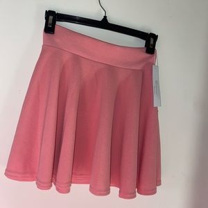 Pink mini skirt